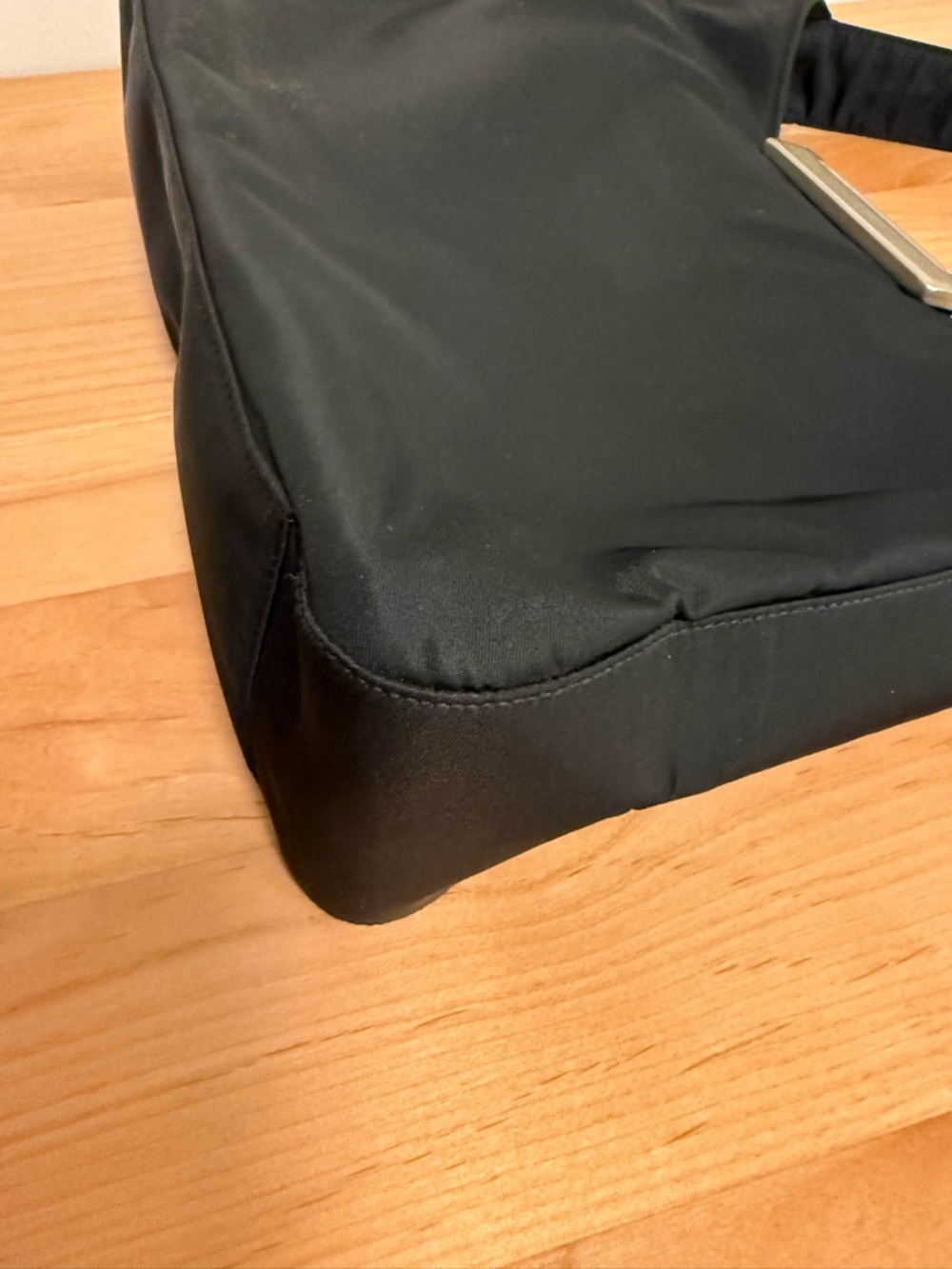 Authentic Vintage Prada Black Nylon Shoulder Bag - Picture 10 of 16